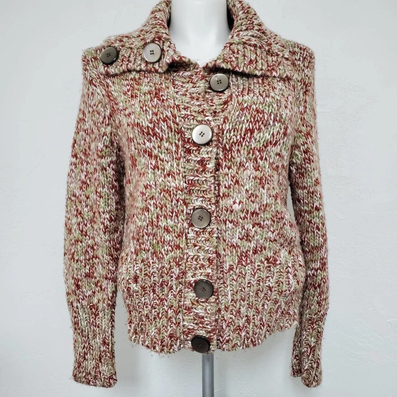 FDJ FRENCH DRESSING | Chunky Faux Wool Button Front Sweater XL - Picture 2 of 11